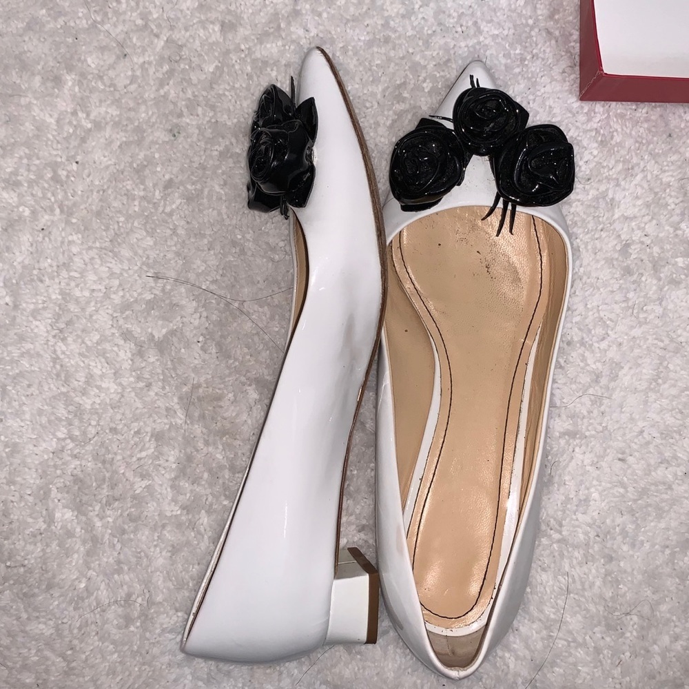 Jerome C Rousseau Patent Leather Flat Bride